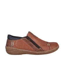 Load image into Gallery viewer, Cabello 7311 Tan &amp; Black, Orthotic Friendly, Removable Innersole, Side Zip &amp; Non Slip Sole
