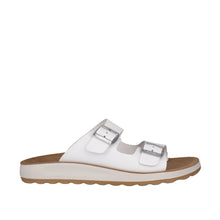 Load image into Gallery viewer, Fly Flot 77G64 White &amp; Green, Slide, Adjustable Buckles Sculptured Arch Support &amp; Comfy Innersole
