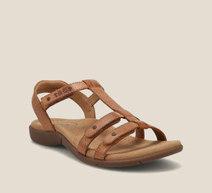 Taos Trophy Ice & Tan, Sculptured Arch Support, Padded Innersole & # Adjustable Velcro Straps