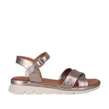 Load image into Gallery viewer, Cabello Able, Tan &amp; Pewter, Soft Leather Straps, Padded Innersole &amp; Buckle
