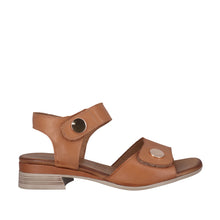 Load image into Gallery viewer, Cabello Annika Black &amp; Tan Double Velcro Straps, Low Heel &amp; Padded Innersole
