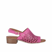 Load image into Gallery viewer, Cabello Alaca, Fuchsia &amp; Tan, Low Heel &amp; Padded Innmersole
