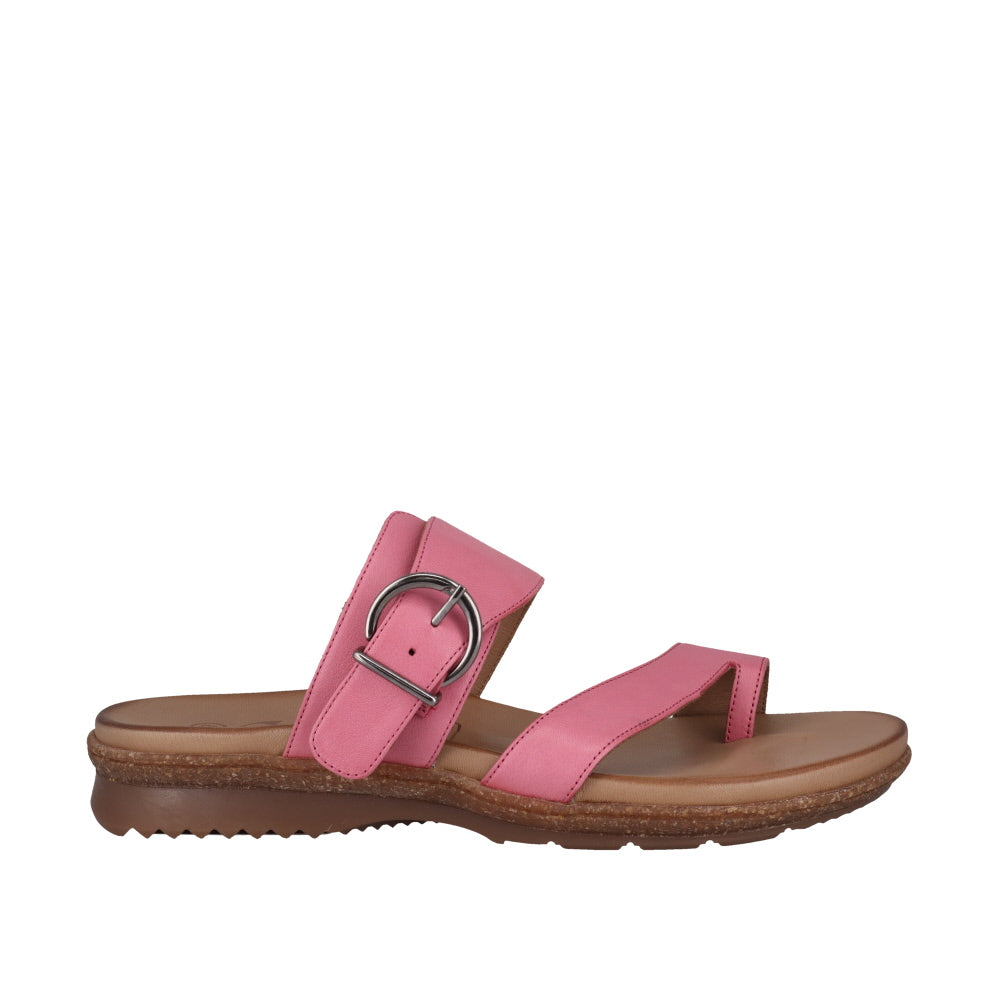 Cabello Archy Pink & Tan, Toe Thong, Adjustable Buckle & Sculptured Innersole