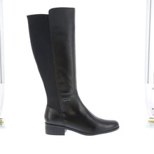 Load image into Gallery viewer, Nu Neo Long Boot, Black, Wide Calf Boot &amp; Elastic Gusset At The back
