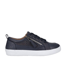 Load image into Gallery viewer, Cabello Bella Navy, Tan Taupe &amp; Black, Orthotic Friendly, Removable Innersole, Lace &amp; Zip

