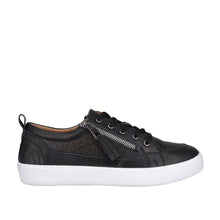 Load image into Gallery viewer, Cabello Bella Navy, Tan Taupe &amp; Black, Orthotic Friendly, Removable Innersole, Lace &amp; Zip
