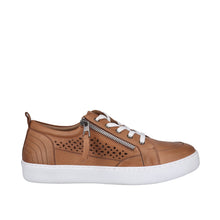 Load image into Gallery viewer, Cabello Bella Navy &amp; Tan, Orthotic Friendly, Removable Innersole, Zip &amp; Lace
