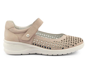 Klouds Blissed Nude, Mary Jane Style, Full Removable Orthotic