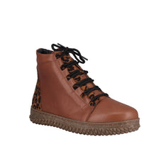 Load image into Gallery viewer, Cabello Bonnie Tan &amp; Stone, Orthotic Friendly, Removable Innersole, Zip &amp; Lace
