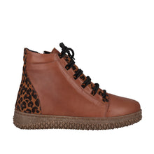 Load image into Gallery viewer, Cabello Bonnie Tan &amp; Stone, Orthotic Friendly, Removable Innersole, Zip &amp; Lace
