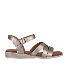 Load image into Gallery viewer, Cabello Celine Hot Pink &amp; Pewter, Low Wedge Heel, Padded Innersole &amp; Buckle
