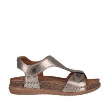 Load image into Gallery viewer, Cabello Cherry Brown &amp; Pewter, Double Velcro Strap &amp; Padded Innersole
