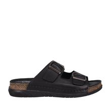 Load image into Gallery viewer, Cabello Cody Tan &amp; Black, Slide, Double Adjustable Straps &amp; Padded Innersole
