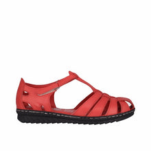 Load image into Gallery viewer, Cabello Cp820 Red &amp; Taupe, Heel In, Toe In, Padded Innersole &amp; Velcro Strap
