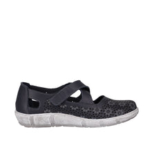 Load image into Gallery viewer, Cabello CP855 Taupe &amp; Navy, Velcro Strap &amp; Padded Innersole
