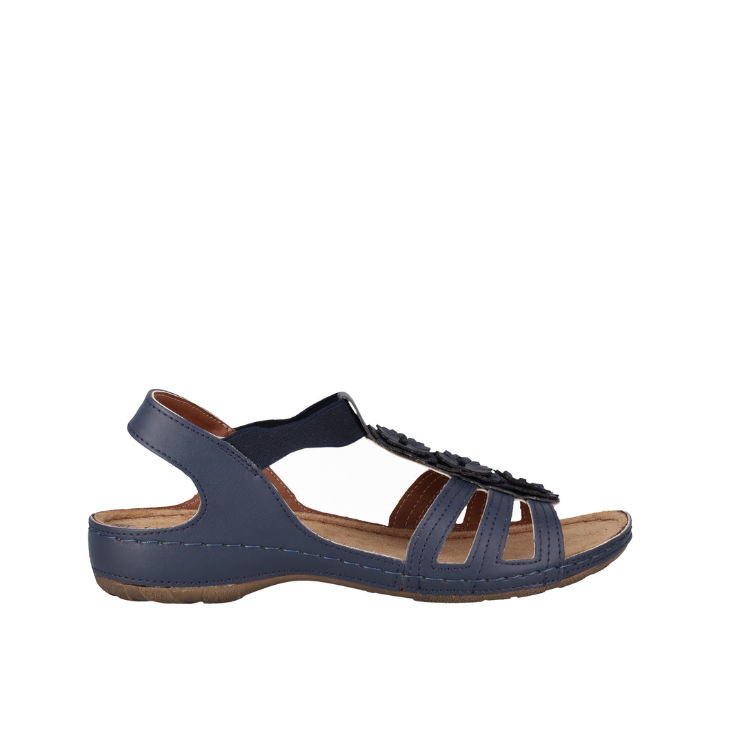 Carla Verde CV669 Navy & Taupe, Comfort Innersole, Synthetic Upper & Leather Lining