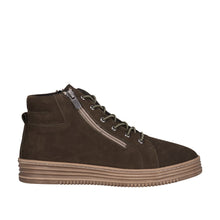 Load image into Gallery viewer, Cabello Celeste Olive Green &amp; Tan, Orthotic Friendly, Removable Innersole, Double Zip &amp; Lace
