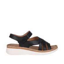 Load image into Gallery viewer, Cabello Confide Tan &amp; Black, Cushioned Innersole &amp; Velcro Strap
