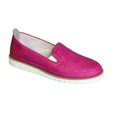 Load image into Gallery viewer, Via Nova Drill Fuschia &amp; White, Orthotic Friendly, Removable Innersole &amp; Padded Innersole
