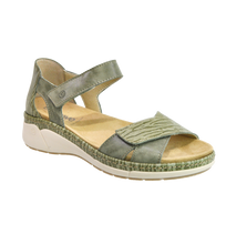 Load image into Gallery viewer, Suave Dickens Olive &amp; Taupe, Velcro Straps, Orthotic Friendly, Removable Innersole &amp; Heel In
