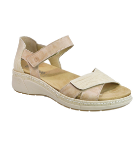 Suave Dickens Olive & Taupe, Velcro Straps, Orthotic Friendly, Removable Innersole & Heel In