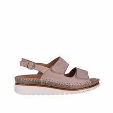 Load image into Gallery viewer, Cabello Dulcy Taupe &amp; Tan, Adjustable Straps, Wedge heel &amp; Sculptured Arch Support
