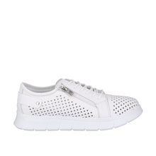 Load image into Gallery viewer, Cabello EG172P, Moziac &amp; White, Orthotic Friendly, Removable Innersole, Zip &amp; Lace
