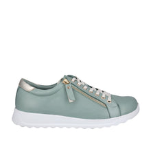 Load image into Gallery viewer, Cabello EG257 Emerald &amp; White, C Fitting, Orthotic Friendly, Removable Innersole, Zip &amp; Lace
