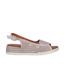 Load image into Gallery viewer, Cabello Elevate Pewter &amp; Taupe, Wedge Heel &amp; Padded Innersole
