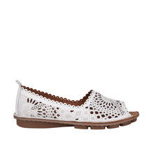 Load image into Gallery viewer, Cabello Hermet, Mustard &amp; White, Slip On &amp; Toe Peeper
