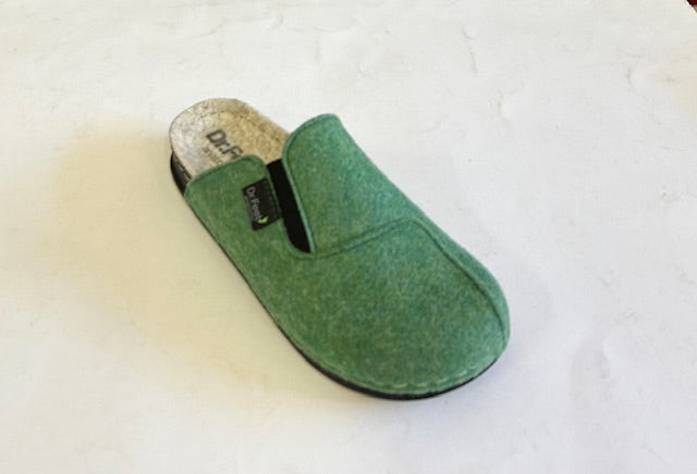 DR Feet Harriet Green & Purple Multi, Structured Arch Support & 70 % Wool