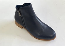 Load image into Gallery viewer, Le Sansa Murphy Navy &amp; Black, Double Zip, Low Heel &amp; Padded Innersole
