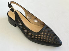 Load image into Gallery viewer, Chrissie Perf Tan &amp; Black, Perforated Upper, Back Strap &amp; Lower Heel
