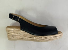 Load image into Gallery viewer, Le Sansa Petunia Navy &amp; Nude, Wedge Heel, Padded Innersole &amp; Buckle back Strap
