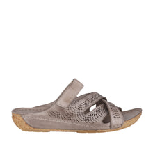 Load image into Gallery viewer, Cabello Kruz White &amp; Taupe, Slide, Padded Innersole &amp; Sculptured Arch Support
