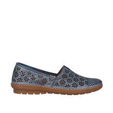 Load image into Gallery viewer, Cabello Kylie Tan &amp; Denim Blue, Removable Orthotic Innersole &amp; Arch Support
