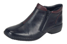 Load image into Gallery viewer, Reiker L3882 Black, Double Zip &amp; Low Heel
