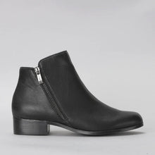 Load image into Gallery viewer, Le Sansa Murphy Navy &amp; Black, Double Zip, Low Heel &amp; Padded Innersole
