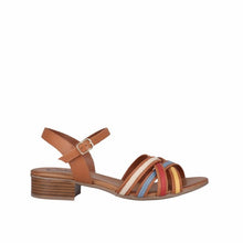 Load image into Gallery viewer, Cabello Malena White Multi &amp; Tan Multi, Low Heel
