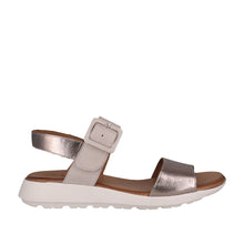 Load image into Gallery viewer, Cabello Pepe Taupe/Pewter &amp; Black/Zebra, Velcro Strap, Low Heel &amp; Padded Innersole
