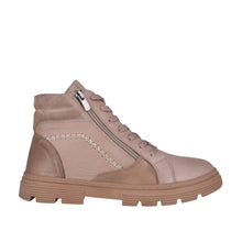 Load image into Gallery viewer, Cabello Parker Tan &amp; Stone, Orthotic Friendly, Removable Innersole, Lace &amp; Zip
