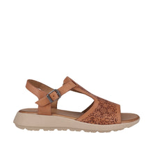 Load image into Gallery viewer, Cabello Penelope Mint &amp; Tan, Padded Innersole &amp; Low heel
