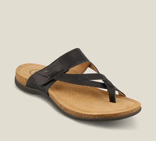 Load image into Gallery viewer, Taos Perfect Tan &amp; Black, Velcro Strap, Sculptured Footbed &amp; Padded Innersole
