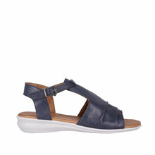 Load image into Gallery viewer, Cabello Primrose Advocado,  Navy &amp; Pistachio Low Heel, Padded Innersole
