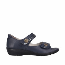 Load image into Gallery viewer, Cabello RE3403 Navy &amp; Tan, Orthotic Friendly, Removable Innersole &amp; Heel In
