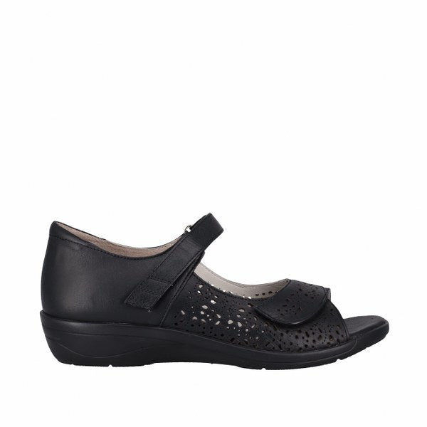 Cabello RE3405 Black, Orthotic Friendly, Heel In, Removable Innersole & Velcro Straps