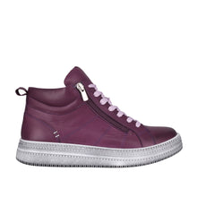 Load image into Gallery viewer, Cabello Roxie Purple &amp; Stone, Orthotic Friendly, Removable Innersole, Zip &amp; Lace
