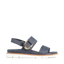 Load image into Gallery viewer, Los Cabos Sana Navy &amp; Taupe, Velcro Straps, Padded Innersole &amp; Sculptured Arch Support
