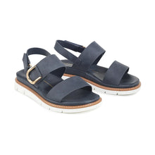 Load image into Gallery viewer, Los Cabos Sana Navy &amp; Taupe, Velcro Straps, Padded Innersole &amp; Sculptured Arch Support

