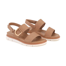 Load image into Gallery viewer, Los Cabos Sana Navy &amp; Taupe, Velcro Straps, Padded Innersole &amp; Sculptured Arch Support
